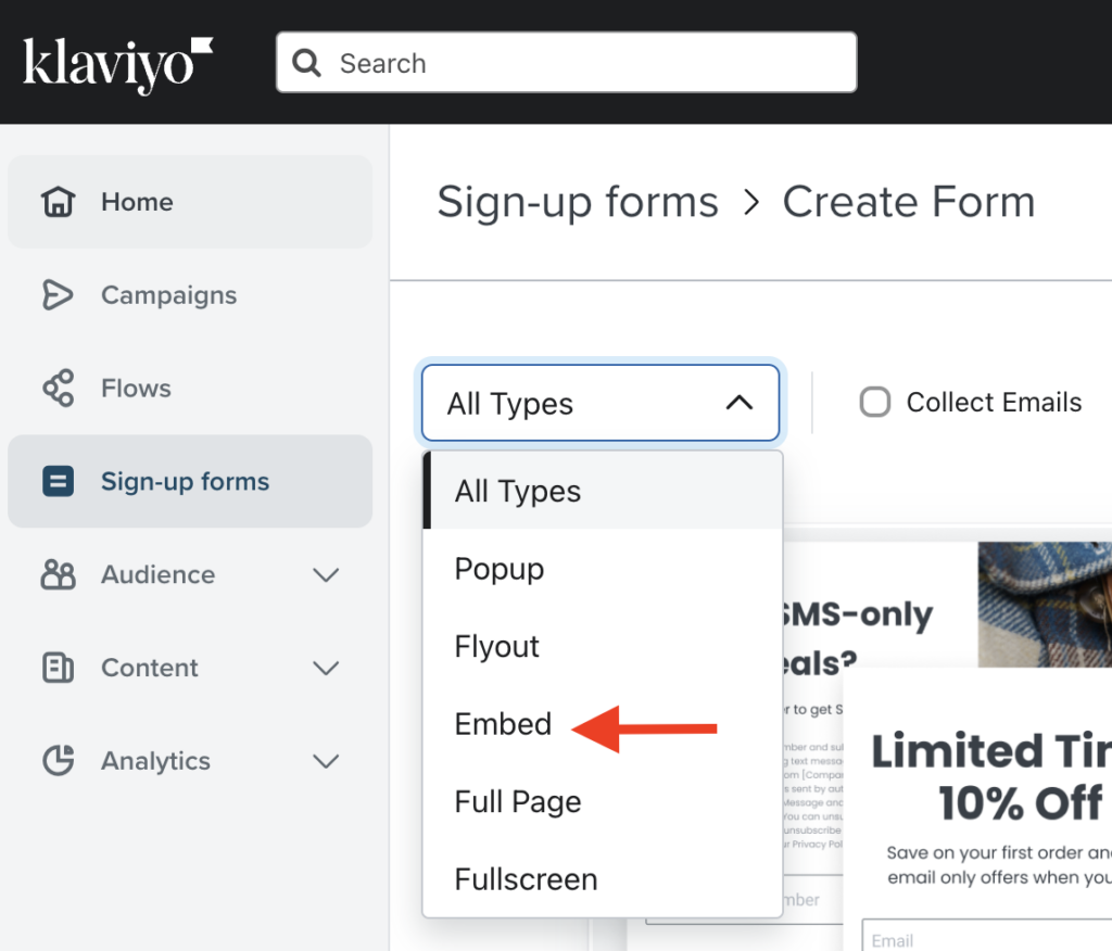 Embeded form